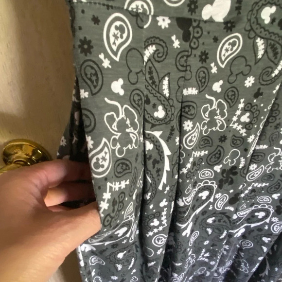 Disney Pants Jumpsuit Romper One Piece Subtle Mickey Mouse Sz Small - Picture 3 of 14